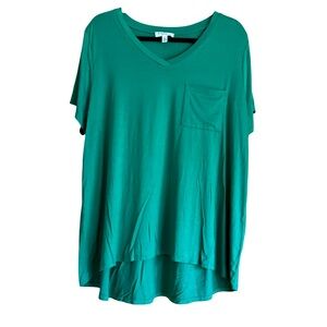 Rio & Rian NY Flowy Green Shirt Size 1X
